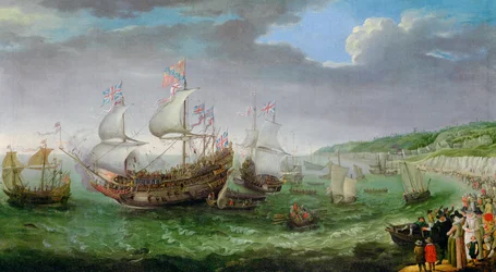 De inscheping van de keurvorst van de Palts